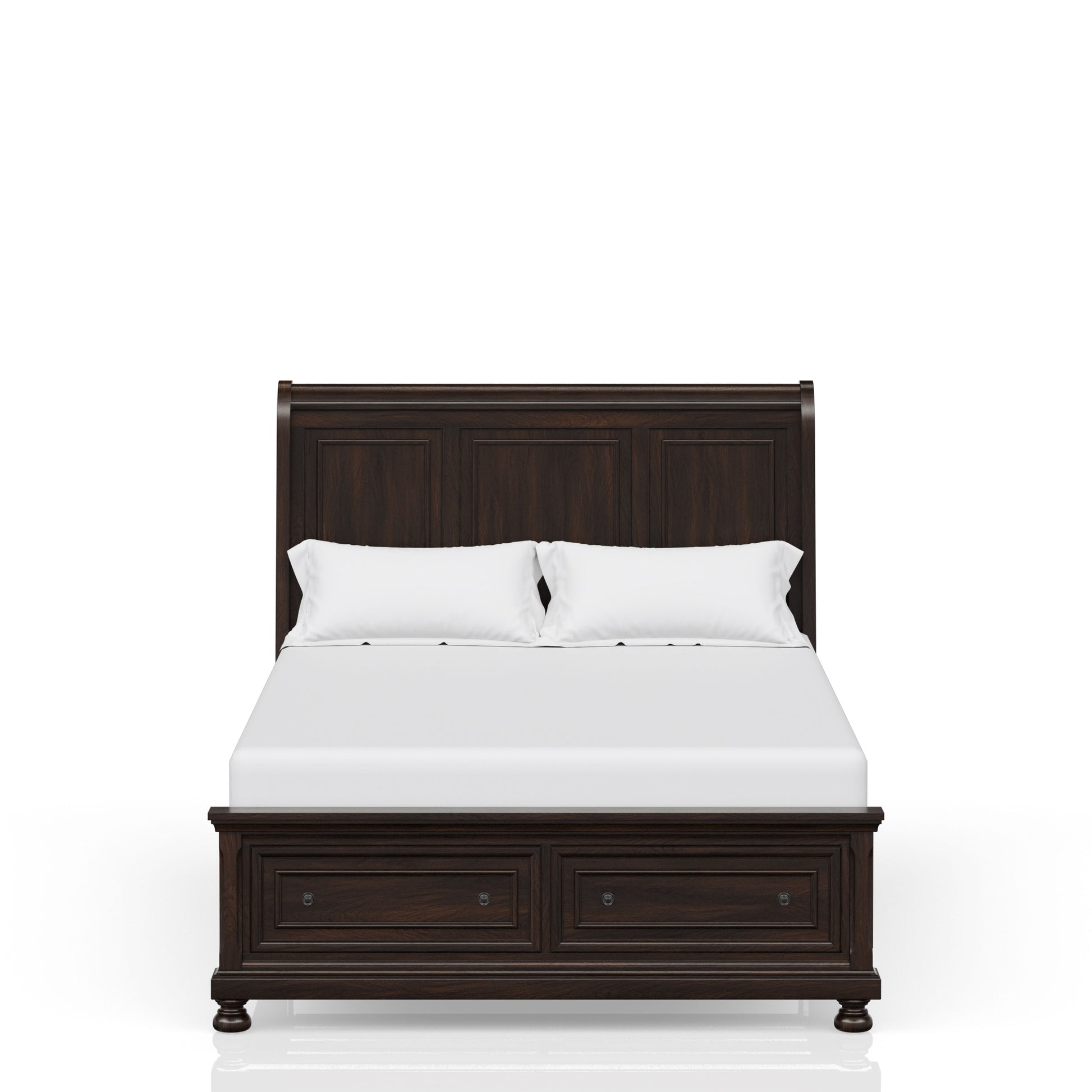 Dark Cherry King Storage Bed King Cherry Solid Wood Mdf