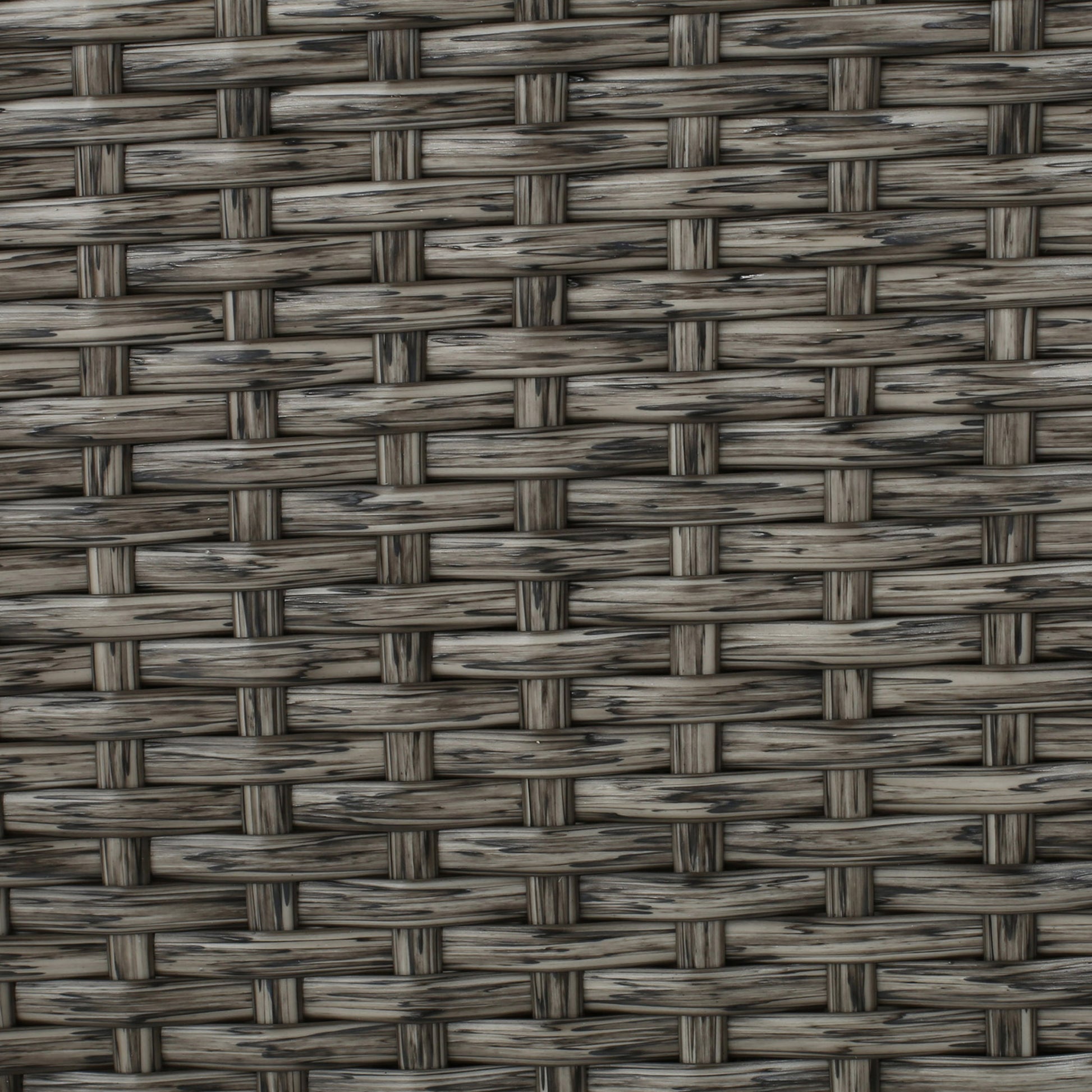 Puerta Mp1 Swivel Patio Chair With Cushions Single, Mix Black Dark Grey Black Gray Fabric,Iron,Wicker