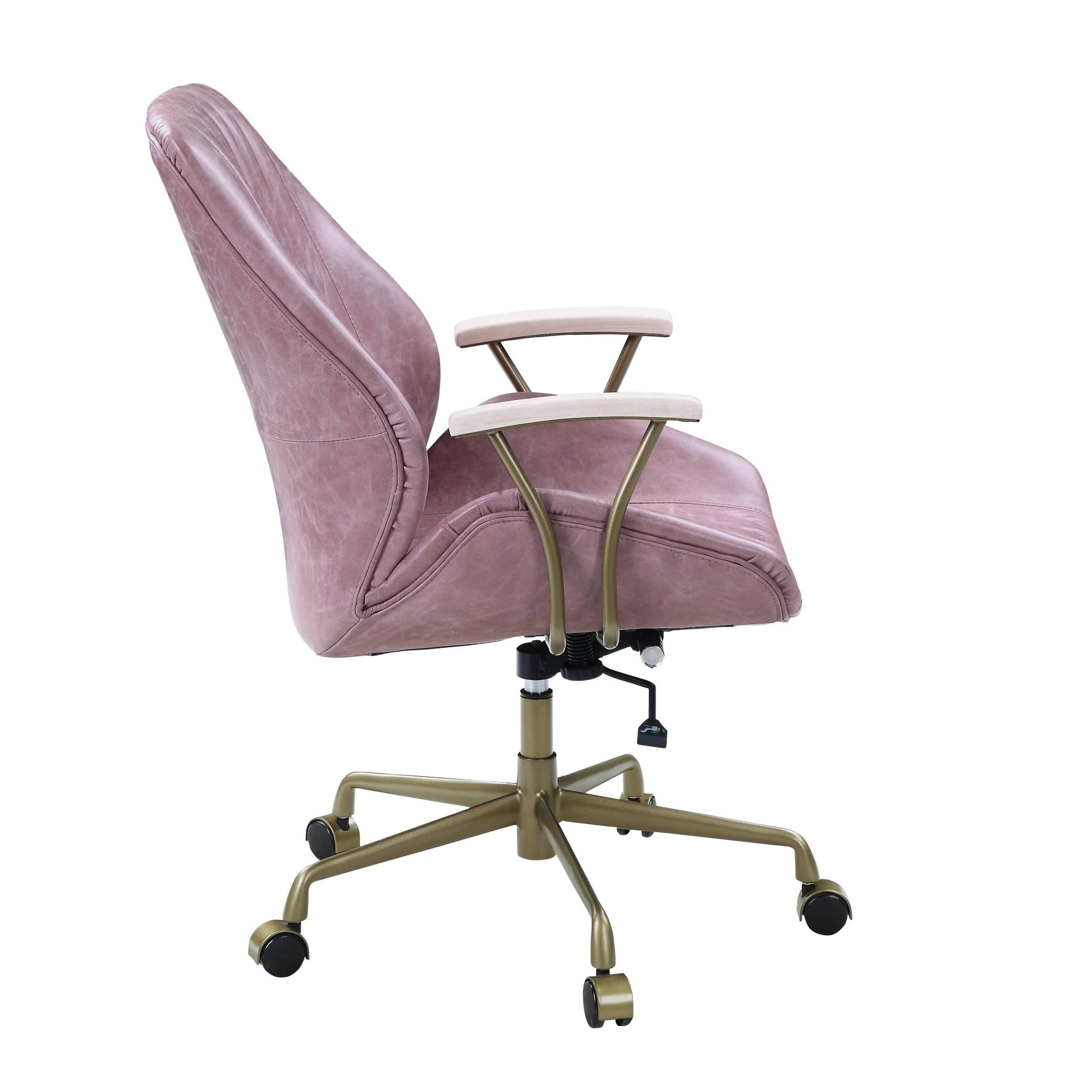 Pink Office Chair With Swivel Solid Pink Office Office Chairs Solid Back Swivel Genuine Leather