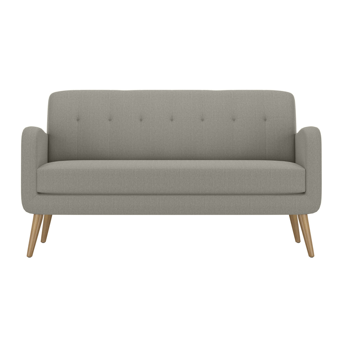 The Charlie Sofa Gray Poplar Polyester 3 Seat