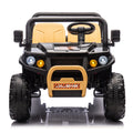 24V Xxxl Kids Ride On Utv W Parents Remote Control,Two Seater,Automatic Tipping Bucket,Rear Wheel Suspension,Slow Start,Portable Handle,Safety Belt,Led Light,Usb,Mp3,Bluetooth,Horn For Kids Aged 3 8. Black 50 99 Lbs Polypropylene