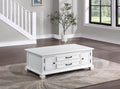 Charlestown 3 Piece Table Set White Wood
