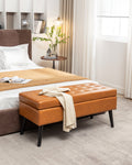 Storage Bench With Storage Bench For Bedroom End Of Bed Bench Foot Of Bed Bench Entryway Bench Storage Ottoman Bench 43.3