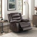 Modern Living Room Furniture 1Pc Power Lift Chair Faux Leather Upholstery Dark Brown Power Recliner Chair Dark Brown Faux Leather Primary Living Space Faux Leather