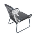 Idaho Club Chair Gray Woven Rope