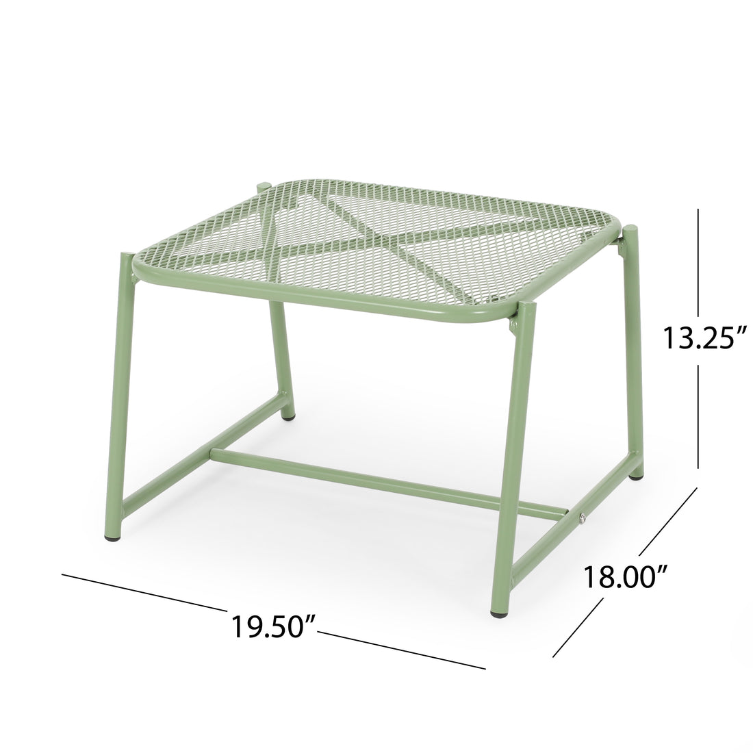 Kincaid 13"H Side Table Green Iron