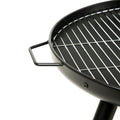 23 Inch Outdoor Fire Pit, Durable Wood Burning Fireplace Bowl With Grill Rack For Patio Garden, Backyard, Porchcamping, Bbq, Picnic Bonfire Black Garden & Outdoor Steel