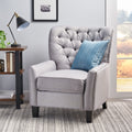 Modern Light Grey Fabric Push Back Recliner Light Grey Fabric