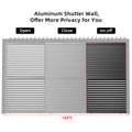 Louver Grille 1 3 10Ft Aluminum Frame & Louvers Black Aluminium