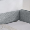 Daybed With Trundle Upholstered Tufted Sofa Bed, Twin Size, Boucle Fabric, Grey 83