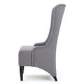 Dining Chair Light Grey Fabric