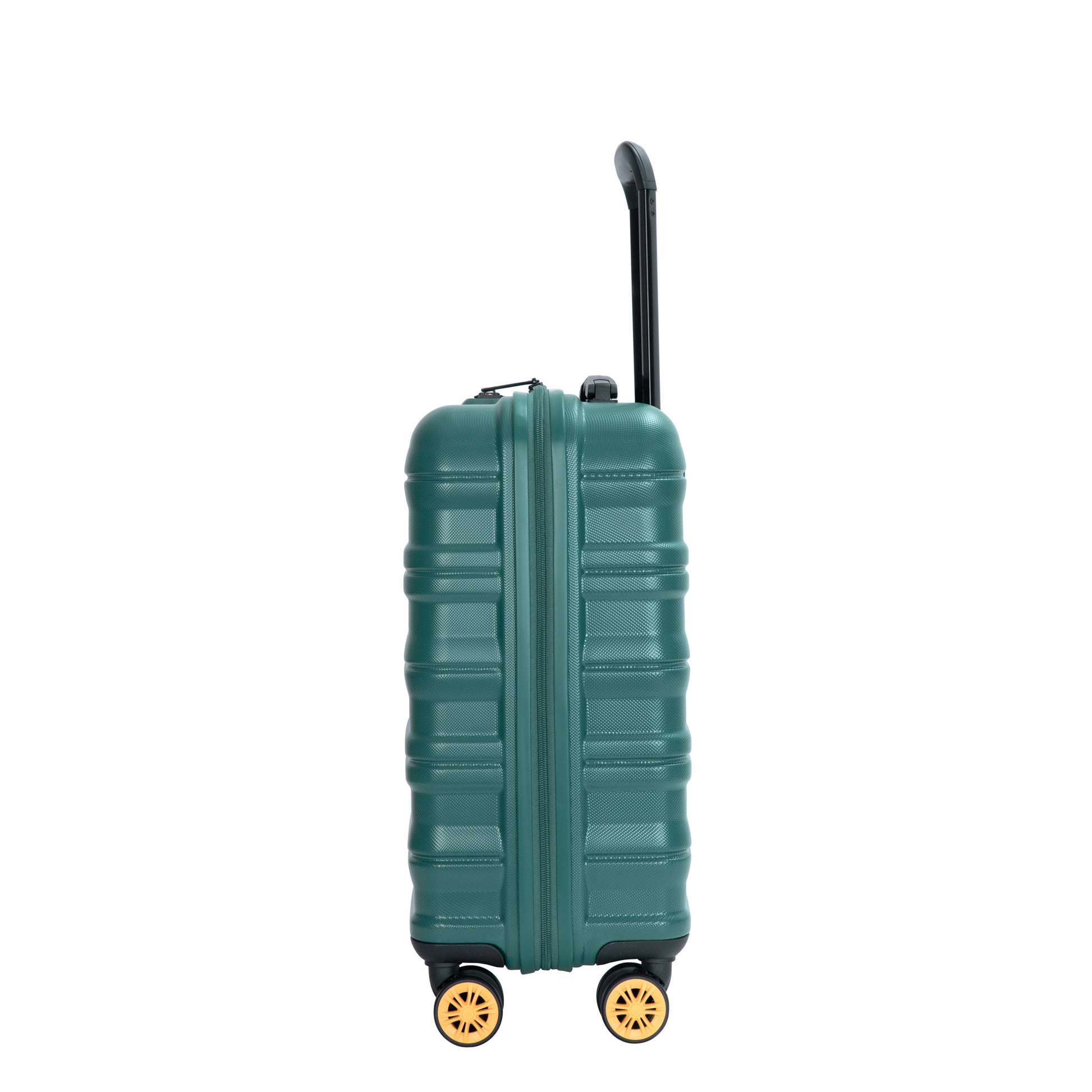 Carry On Luggage Airline Approved18.5" Carry On Suitcase With Tsa Approved Carry On Luggage With Wheels Carry On Bag Hard Shell Suitcases, Dark Green Dark Green Abs Pc