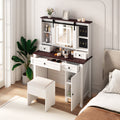 Farmhouse Makeup Vanity With Mirror And Lights,41.73