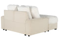 Shine Beige Lounger Sofa With Usb Beige Fabric