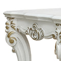 Antique Pearl Square End Table White Primary Living Space Poplar Rectangular Wood