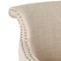 Arm Chair Light Beige Fabric