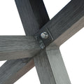 Modern Outdoor Aluminum Dining Bench, Dark Gray Only Sold In Dark Gray Aluminium