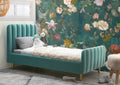 Gatsby Toddler Bed In Sea Foam Teal Fabric