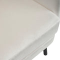 Wing Back Velvet Accent Chair, Modern Living Room Armchair Comfy Upholstered Single Sofa Chair For Bedroom Dorms Reading Reception Room With Metal Legs & Pillow, Beige Beige Velvet
