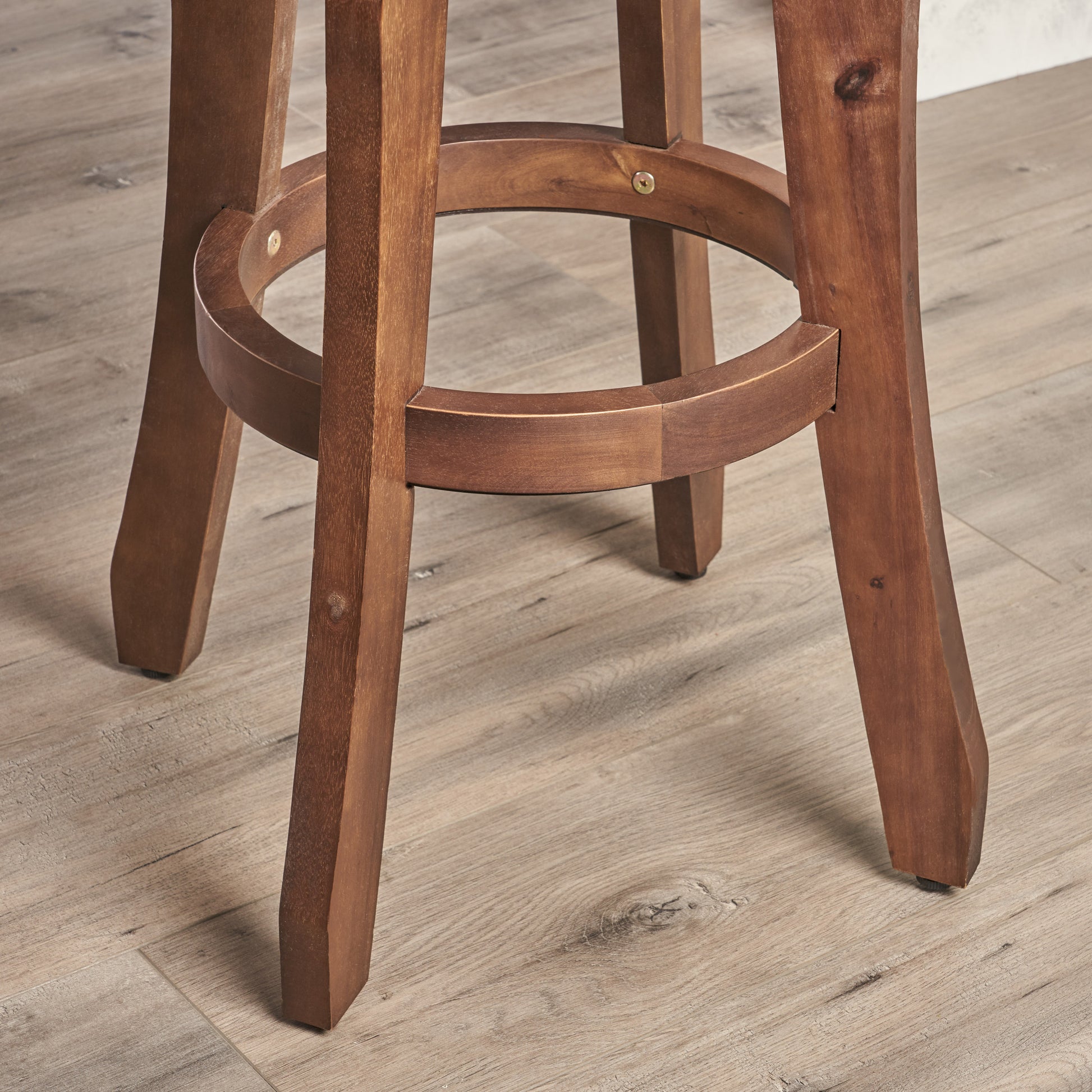 Pike Barstool Dark Brown Acacia Wood