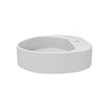 Fs154A 580 Solid Surface Basin With Chrome Drain White Modern Solid Surface Solid Surface