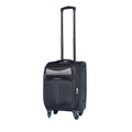 20 Inch Suitcase Black Black Oxford Fabric