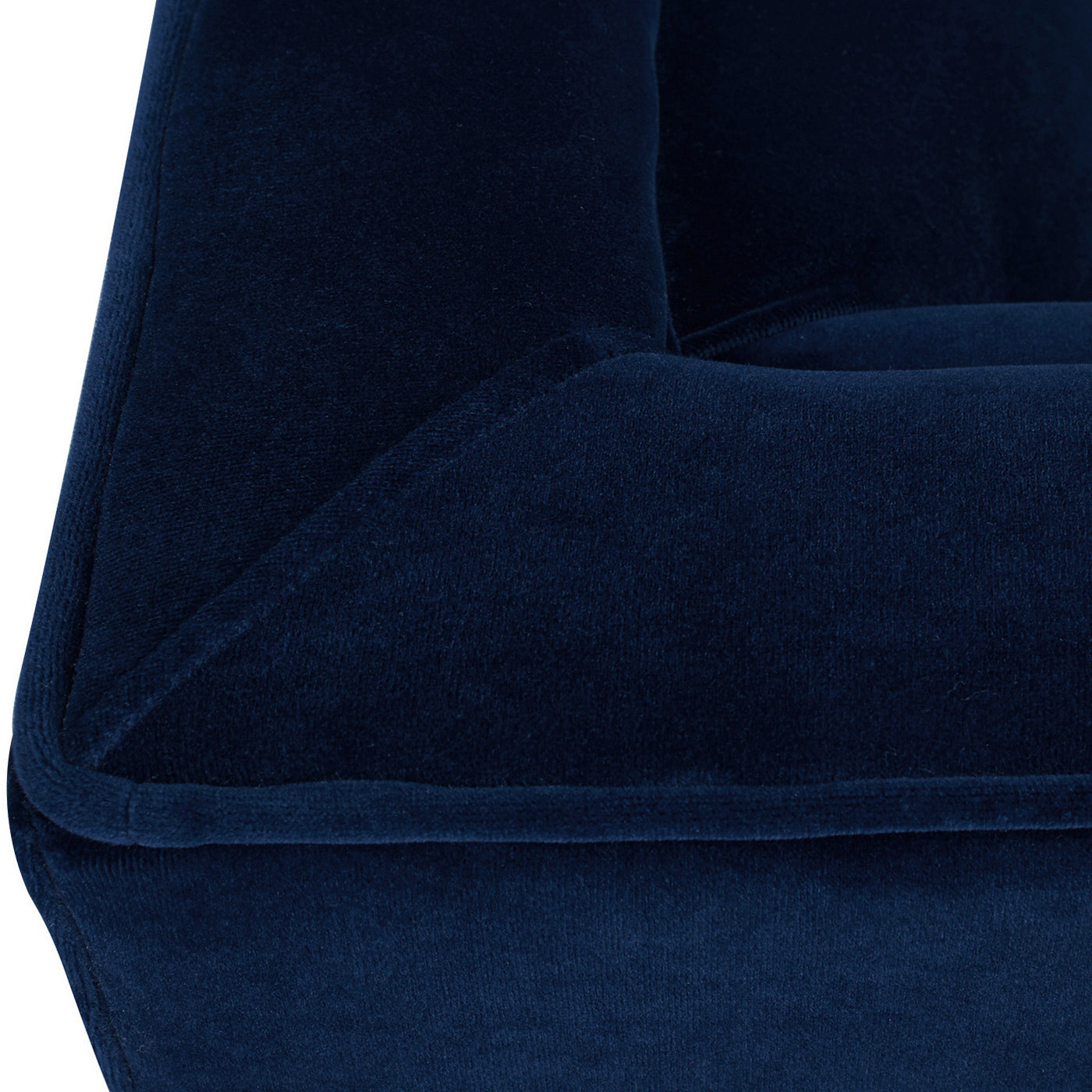 Jack 84" Modern Tuxedo Tufted Sofa, Navy Blue Velvet Navy Blue Foam Velvet 3 Seat