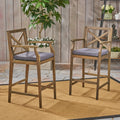 Perla Barstool Grey Acacia Wood