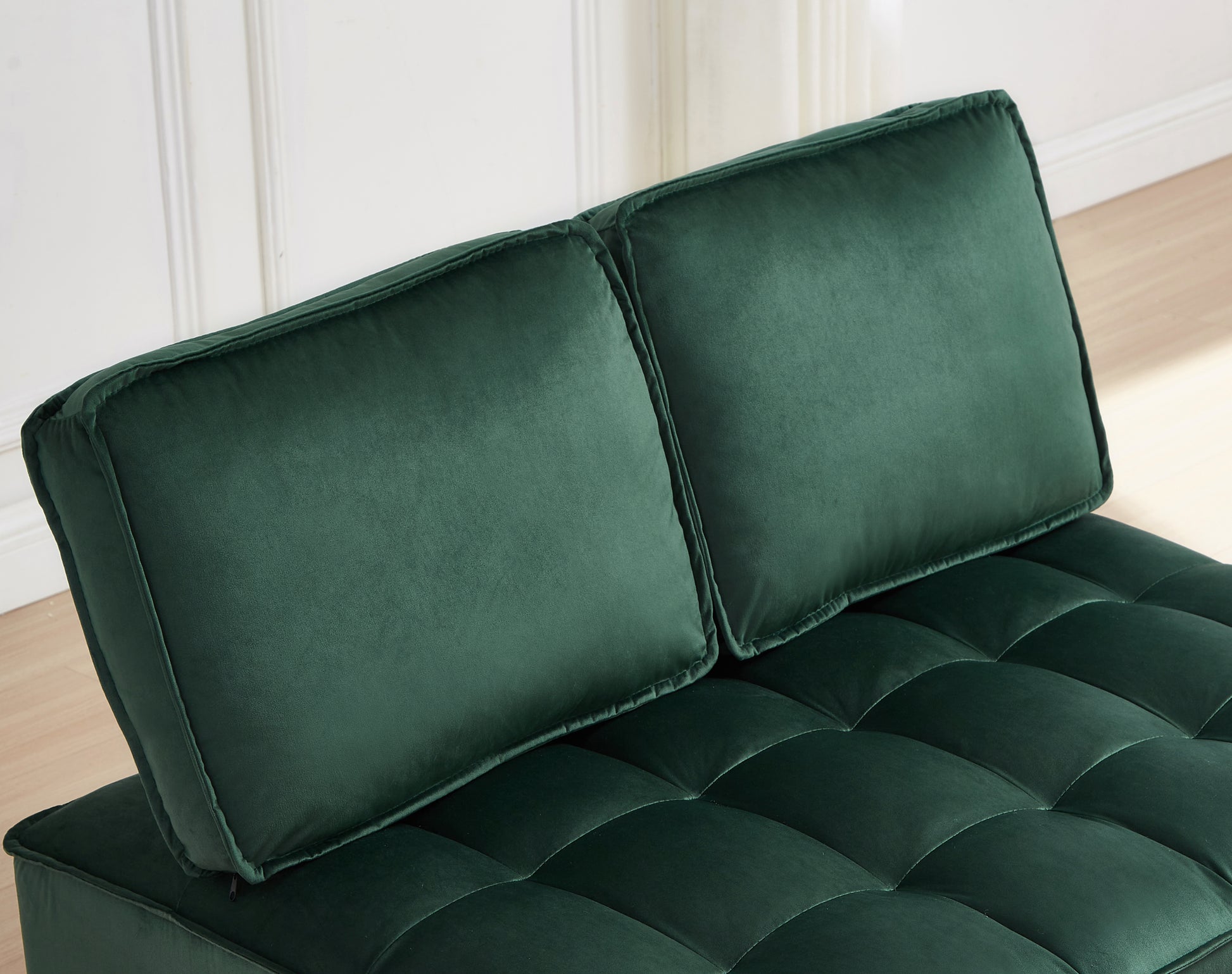 Green Velvet Loveseat Sofa Bed Green Velvet Foam Velvet 2 Seat