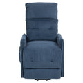 Coolmore Recliner Chair, Electric Recliner Chairs For Adults, Side Pocket Power Reclining Chair Pocket Springs Seat Cushion, Corduroy Fabric Recliner Sofa For Living Room, Bedroom, Home Theater Navy Navy Foam Corduroy