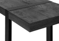 Accent Table, Console, Entryway, Narrow, Sofa, Living Room, Bedroom, Black Laminate, Black Metal, Contemporary, Modern Black Mdf