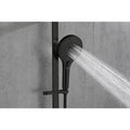 Handheld Shower With 28 Inch Slide Bar And 59 Inch Hose Matte Black Stainless Steel