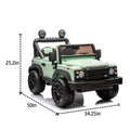 Licensed 2015 Land Rover Defender 90,24V Kids Ride On Xxl Car W Parents Control,2Wd,Four Wheel Suspension,Bluetooth,Mp3,Music,Power Display,Led Lights,Speeds 1.86 3.11Mph For Kids 3 7. Green Polypropylene