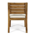 Nestor Dining Chair, Beige Natural Acacia Wood