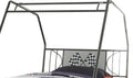 Gunmetal Twin Bed Box Spring Not Required Twin Gunmetal Metal Steel