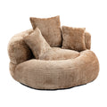 Coolmore Lazy Sofa Durable Comfort Lounger High Back Bean Bag Chair Couch With Three Pillows For Adults And Kids, Indoor & Outdoor, Single Gaming Sofa Chair For Bedroom,Office Coffee Chenille Coffee Foam Chenille 1 Seat