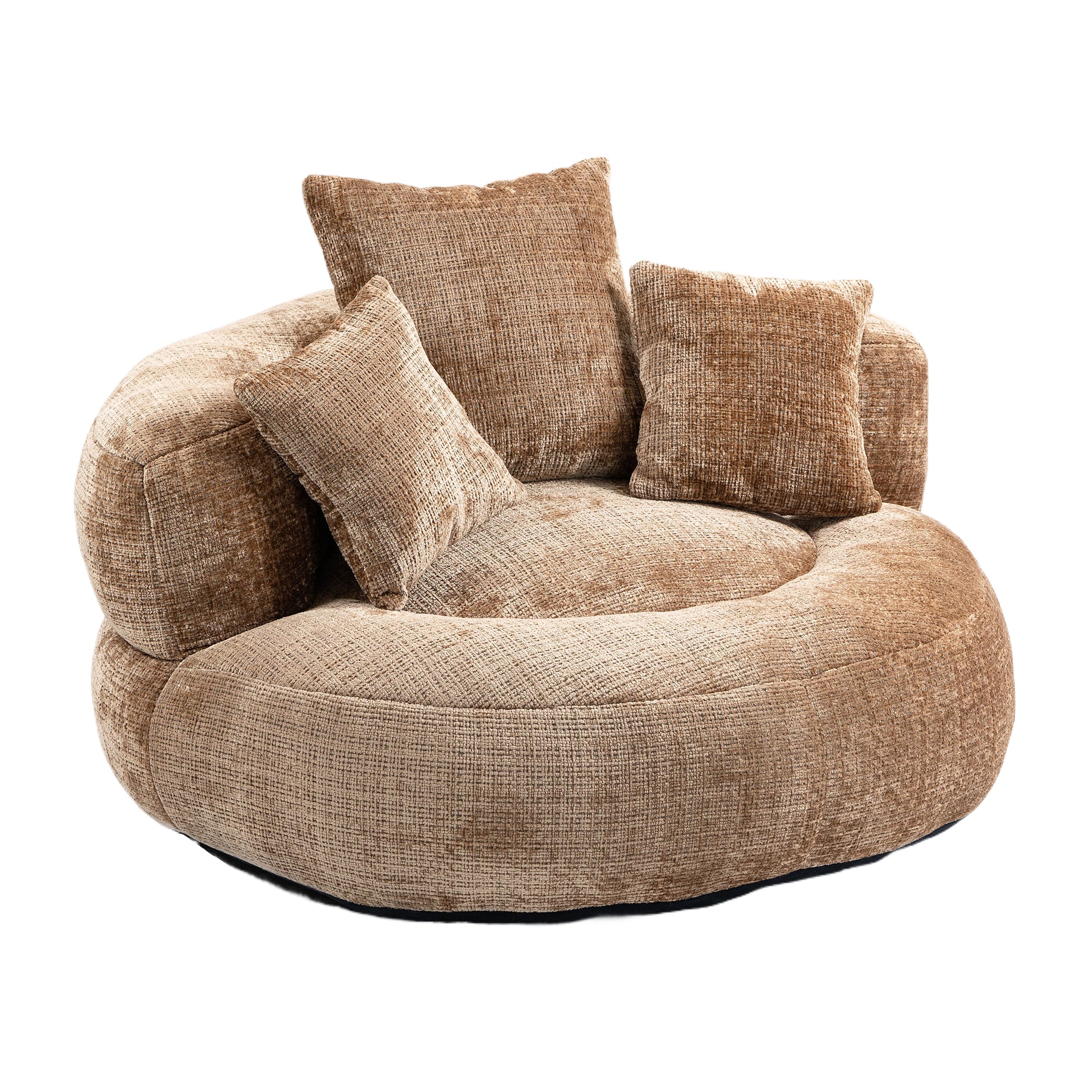 Coolmore Lazy Sofa Durable Comfort Lounger High Back Bean Bag Chair Couch With Three Pillows For Adults And Kids, Indoor & Outdoor, Single Gaming Sofa Chair For Bedroom,Office Coffee Chenille Coffee Foam Chenille 1 Seat