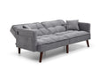 Sofa Bed Sleeper, Large Size, Usb Charging Port, Chenille Fabric Folding Futon Recliner For Living Room Furniture Apartment Bedroom Office Small Spaces Dark Gray Brown Chenille Wood Primary Living Space Medium Soft Tufted Back Modern Rubberwood Square