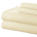 Lanester 4 Piece Full Size Deep Pocket Sheet Set The Urban Port, Cream Cream Microfiber