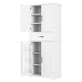 Bathroom Storage Cabinet With Multi Functional Storage Space, Drawer With Slide Rails, Adjustable Shelf, White White Mdf