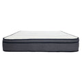 14 In. Hybrid Plush King Size Foam Mattress, Soft Polyester Knit Cover, Multi Layer Foam Mattress, White Gray Grey White Bedroom Contemporary Foam Polyester King