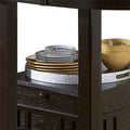 Oval Wooden Counter Height Table With Extension Leaf And Open Shelf, Brown Brown Wood
