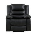 Modern Living Room Furniture 1Pc Power Lift Chair Faux Leather Upholstery Black Power Recliner Chair Black Faux Leather Primary Living Space Faux Leather