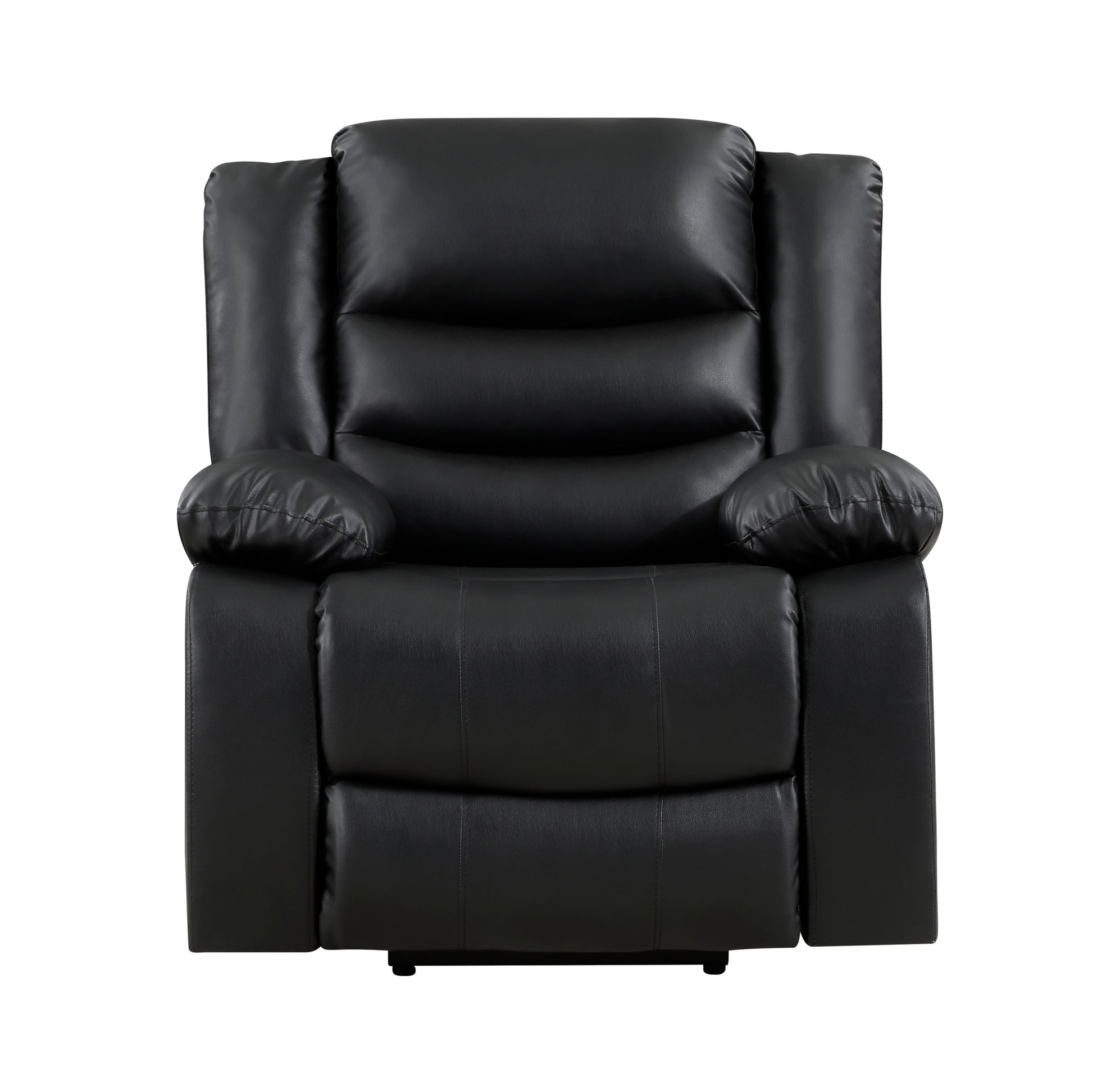 Modern Living Room Furniture 1Pc Power Lift Chair Faux Leather Upholstery Black Power Recliner Chair Black Faux Leather Primary Living Space Faux Leather