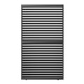 9720 Louver Grille 1 3 13Ft Aluminum Frame & Louvers Black Aluminium