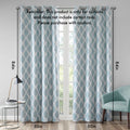 Printed Ikat Blackout Curtain Panel Only 1 Pc Panel Aqua Polyester