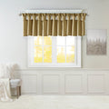 Lightweight Faux Silk Valance With Beads Bronze 50X26