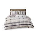 3 Piece Cotton Duvet Cover Set Queen Multicolor Cotton
