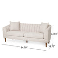 66957.00Abge 3 Seater Sofa A Carton Beige Brown Wood Primary Living Space Foam Fabric 3 Seat