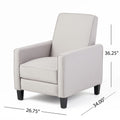 Grey Linen Push Back Chair For Elegant Home D Cor Grey Fabric